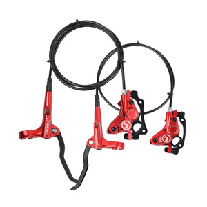 <span class=keywords><strong>Frenos</strong></span> de Aceite de Cuatro Pistones de Alta Calidad, Discos de Freno de Aceite Delanteros y Traseros para Bicicletas de Montaña, Discos de Freno Hidráulicos Bilaterales - Product Image 1