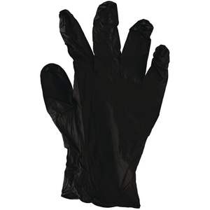 Guantes de Nitrilo Negros Sin Polvo Boardwalk Serie 396, 4.4 Mil de Grosor, 9.5 Pulgadas de Largo, Desechables, Talla Pequeña, 100/Caja - Product Image 6