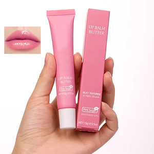 Brillo Labial con Péptidos, Bálsamo Labial Vegano Personalizable, Etiqueta Privada OEM, Lápiz Labial Vegano Orgánico con Manteca - Product Image 1