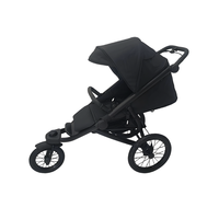 Poussette pliable pour bébé avec suspension double indépendante, pneus pneumatiques, capacité de charge de 20 kg