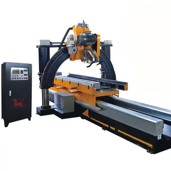 TJLMZ-1400 CNC เครื่องตัดเสาหินเครื่องโปรไฟล์เครื่องตัดหินสำหรับคอลัมน์เสาคอมพิวเตอร์อัตโนมัติโรมัน