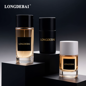 Botella de Perfume de Vidrio Transparente Cilíndrica Ecológica de 30ml 50ml 100ml 200ml con Pulverizador y Tapa Cilíndrica - Product Image 5