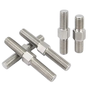 Perno de rueda de acero inoxidable profesional DIN 938 DIN 939 Perno de doble cabeza - Product Image 1