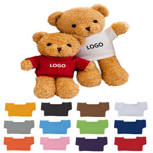 Özel boş kişiselleştirilmiş Logo kabarık oyuncak ayı gömlek toplu yumuşak peluş dolması hayvan yumuşak oyuncak ayı T-Shirt ile - Product Image 1