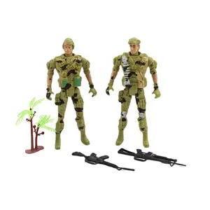 Modèles d'armée de modèle de soldat militaire avec jouet de figurine de soldats mobiles communs