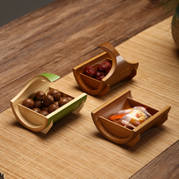 Bamboe Fancy Droge Vruchten En Noten Snack Serveren Halve Trays Gerecht Voor Foodparty Bruiloft Snacks