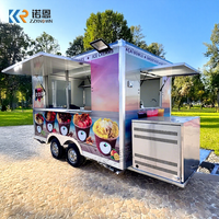 American Standard Sink Taco Street Kiosk Coffee Truck Trailer Bakery Square Street Food Cart Food Truck avec cuisine complète