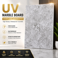 Panneau mural décoratif en marbre UV haute brillance, directement de l'usine, pour villa et hôtel