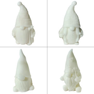 Moule en silicone DIY 3D Bonhomme de neige de Noël, Moule à savon, Moule à bougie, Moule à cire, pour artisanat et art fait main, Père Noël - Product Image 5