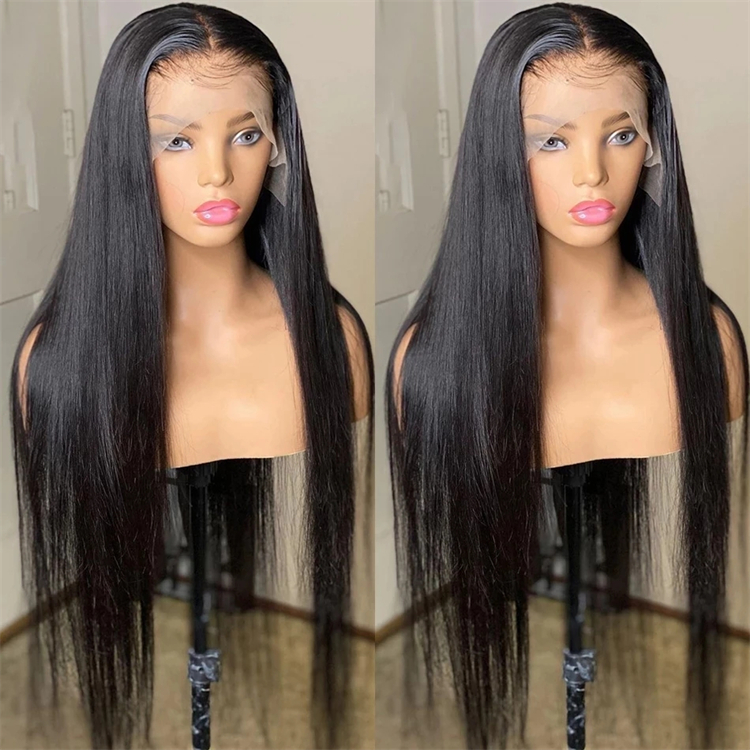 Natural human hair wigs