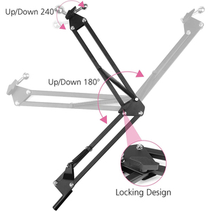 Support mobile pliable et réglable à 360 degrés en alliage d'aluminium de qualité supérieure - Product Image 2