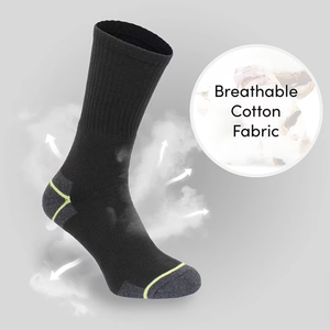 Heavy Duty Cotton Work Crew <strong>Socks</strong> Thick Men's Cushioned Work <strong>Boot</strong> <strong>Socks</strong> for Workout - Product Image 4