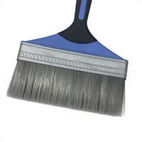 Pinceau plat breveté à fixation par filetage pour peinture, usage industriel et DIY, couleurs personnalisées, options multi-tailles, tête amovible, manche ergonomique