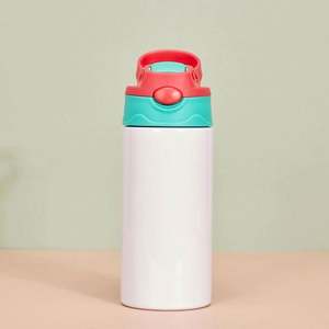 AGH USA Warehouses - Vaso de Acero Inoxidable Ecológico de 12 oz y 20 oz, Recto, Blanco, para Bebés y Niños, para Sublimación - Product Image 1