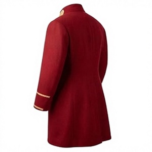 New <b>Vintage</b> Overcoat Woolen Frock <b>Coat</b> for Men's Double Breasted Button Up Formal Outerwear - Product Image 4