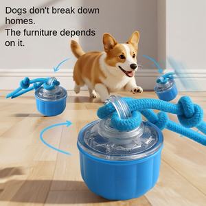 Nuovo Arrivo: Guinzaglio Elettrico di Lusso Moderno e Creativo per Cani, Giocattolo Intelligente con Palla Rotante in PC+TPR, Giocattolo Elettrico da Masticare per Cani - Product Image 3