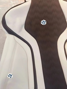 Coprisedili Auto Personalizzati in Pelle Nappa Bianca Chiaro per BMW Serie 3 2018, <span class=keywords><strong>Sedili</strong></span> <span class=keywords><strong>Sportivi</strong></span> M3 Aggiornati per Fila Anteriore - Product Image 4