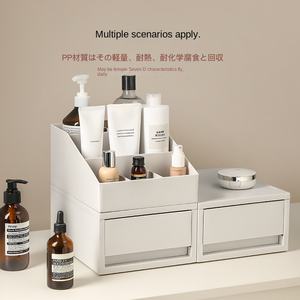 GREENSIDE Boîte de rangement de bureau moderne japonaise en <span class=keywords><strong>plastique</strong></span> rectangulaire en aluminium Tiroir <span class=keywords><strong>empilable</strong></span> pour le bureau - Product Image 6