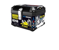 Boîte de rangement arrière multifonction pour moto, coffre supérieur à démontage rapide pour les trajets quotidiens et les voyages, boîte de livraison