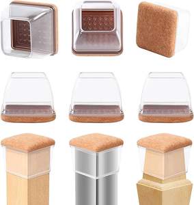 Atacado Móveis Silicone Proteção Capa Redonda Praça Transparência Elastic Silicone Cadeira Leg Floor Protetores - Product Image 5