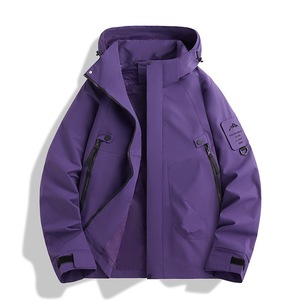 Veste imperméable coupe-vent respirante à une seule couche de style montagne, unisexe, vêtements de randonnée en plein air, personnalisable - Product Image 1