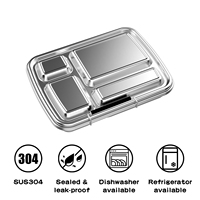Aohea Vente en gros Boîte à lunch pour enfants en acier inoxydable avec poignée OEM Contenant alimentaire isotherme Boîte à bento pour enfants École