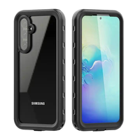 Casing Galaxy A54 tahan air tahan guncangan 6, 5 kaki/2M tahan air untuk Samsung A54 dengan pelindung layar bawaan
