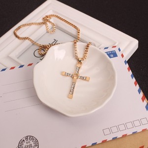 Classica Collana con Croce di <span class=keywords><strong>Fast</strong></span> <span class=keywords><strong>and</strong></span> <span class=keywords><strong>Furious</strong></span>, Regalo per Credenti Cristiani, Gioielli per Donne e Uomini - Product Image 6
