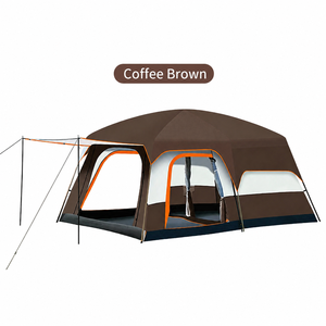 Tente de <span class=keywords><strong>camping</strong></span> extérieure 2 chambres avec espace de vie, abri familial grande capacité 3-10 personnes, fournisseur fabricant en gros - Product Image 5