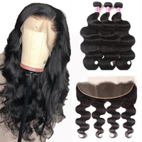 Vente en gros, cheveux humains, Lace Frontal HD, mèches lisses, Body Water Deep Wave, 4x4, 5x5, 13x4, Lace Frontal Closure