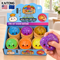 Jouet sensoriel KAITONG Mini Baozi à montée lente avec logo personnalisé pour enfants, jouets à presser Squishies en forme de dumpling
