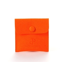Pochette à bijoux carrée moderne en microfibre Talent SW121, la plus récente, 8*8cm, emballage pour bijoux