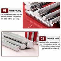 Stainless Steel Threaded Rod Full Thread Stud Bolt M8/M10/M12/M14 Length 20-500mm for New Energy/Light Industry OEM /MeiMing CTR