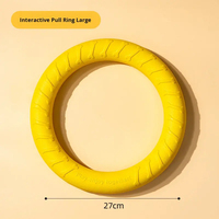 Jouet de traction écologique pour chien, anneau rond pour grands chiens, pour le nettoyage des dents, l'entraînement et la mastication, en EVA indestructible