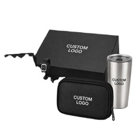 Coffret Cadeau Promotionnel Personnalisé : Carnet en Cuir Rigide avec Logo, Stylo, Gobelet, Sac Fourre-tout – Kit d'Offre d'Entreprise pour Salons Professionnels et Événements