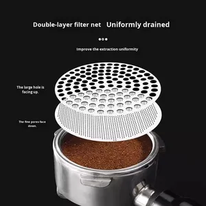 Filtre d'écran de rondelle d'acier inoxydable d'accessoires de poignée de Machine à <span class=keywords><strong>café</strong></span> italienne de 58mm pour le filet de Distribution d'eau secondaire - Product Image 3