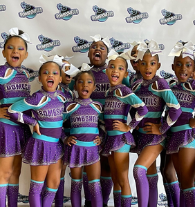 Màu Tím Cổ Vũ Đồng Phục Trẻ Em Cổ Vũ Trang Phục Long Lanh Thạch Cổ Vũ Đồng Phục - Product Image 2