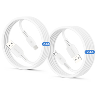 Fábrica personalizada blanco PVC3A carga rápida USB tipo C Cable DE DATOS Compatible con teléfonos móviles Android blindaje trenzado chaqueta de PVC