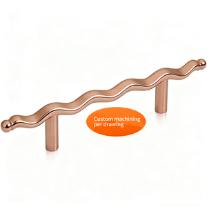 Bouton en acier inoxydable personnalisé - Usinage CNC, perçage, brochage, surface plaquée/brossée/polie, motif ondulé pour - Product Image 2