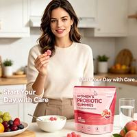 Gummies Probiotiques Marque Blanche pour Femmes Formule Double Action avec Prébiotiques Canneberge Vente en Gros OEM