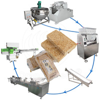 ORME Machine à friandises Krispie au riz entièrement automatique Barre de protéines aux céréales Ligne de production de gâteaux au riz soufflé