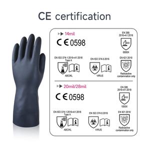 עבודה זול בטיחות כפפות מכונאי butyl גומי תעשייתי בטיחות אנטי-osmosis replable כפפות butyl - Product Image 4