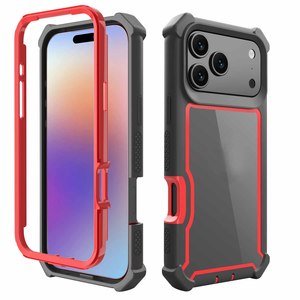 <span class=keywords><strong>3</strong></span> capas de protección completa MARCO DE Pc frontal resistente armadura resistente funda de teléfono móvil para <span class=keywords><strong>iPhone</strong></span> 17 Air Pro Max 16 <span class=keywords><strong>Se</strong></span> Plus 15 14 1312 - Product Image 2