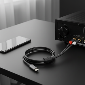 USB Type-C 转双 RCA 音频线，带漆包铜芯，PVC 外层，适用于扬声器、高清电视、放大器、DVD 播放器 - Product Image 4