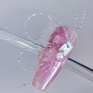 Nouvelle ligne de pêche transparente de 100 m, décoration d'ongles en cristal papillon, boîte à ongles, outils d'art des ongles en soie, autocollants et décalcomanies - Product Image 5