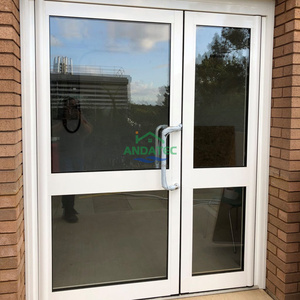 Porte d'entrée commerciale à double vitrage en aluminium pour supermarché, à vendre - Product Image 4