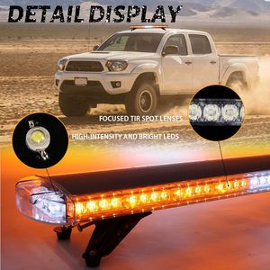 88 Led cường độ cao cảnh báo khẩn cấp mái nhấp nháy thanh ánh sáng 47 inch Điều khiển từ xa 6000K Mới giao thông Tự động chiếu sáng bên ngoài - Product Image 3