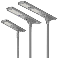 Lampe solaire de rue tout-en-un étanche IP65 pour extérieur 300W/400W/600W LED intégrée avec batterie LiFePO4 et télécommande