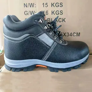 Customized Unisex Light weight botas de industrial Waterproof S3 Work boot security guard officer Safety Shoes para homens