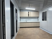 Casa Contenedor Modular de Ensamblaje Rápido, Unidad de Vivienda Prefabricada Portátil con Ventana y Rejas de Seguridad, Diseño Moderno